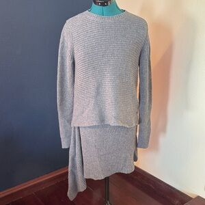 Derek Lam 100% cashmere Layered Gray Women's Sweater